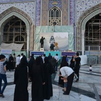 نقش ارادت، اجرای زنده نقاشی در حرم مطهر رضوی