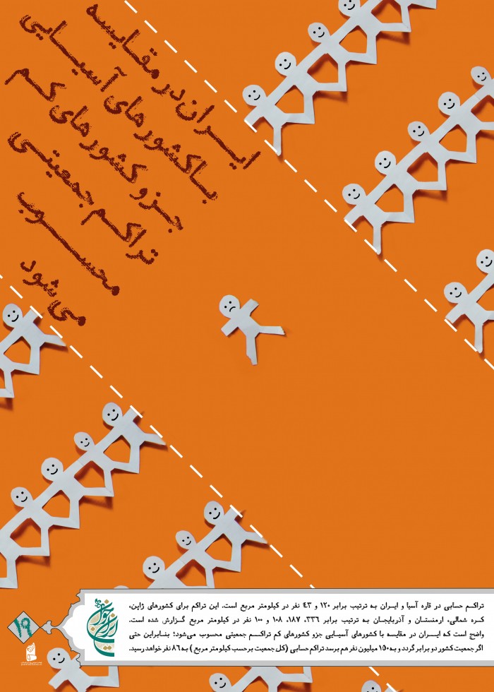 ایران باتراکم جمعیت کم در آسیا